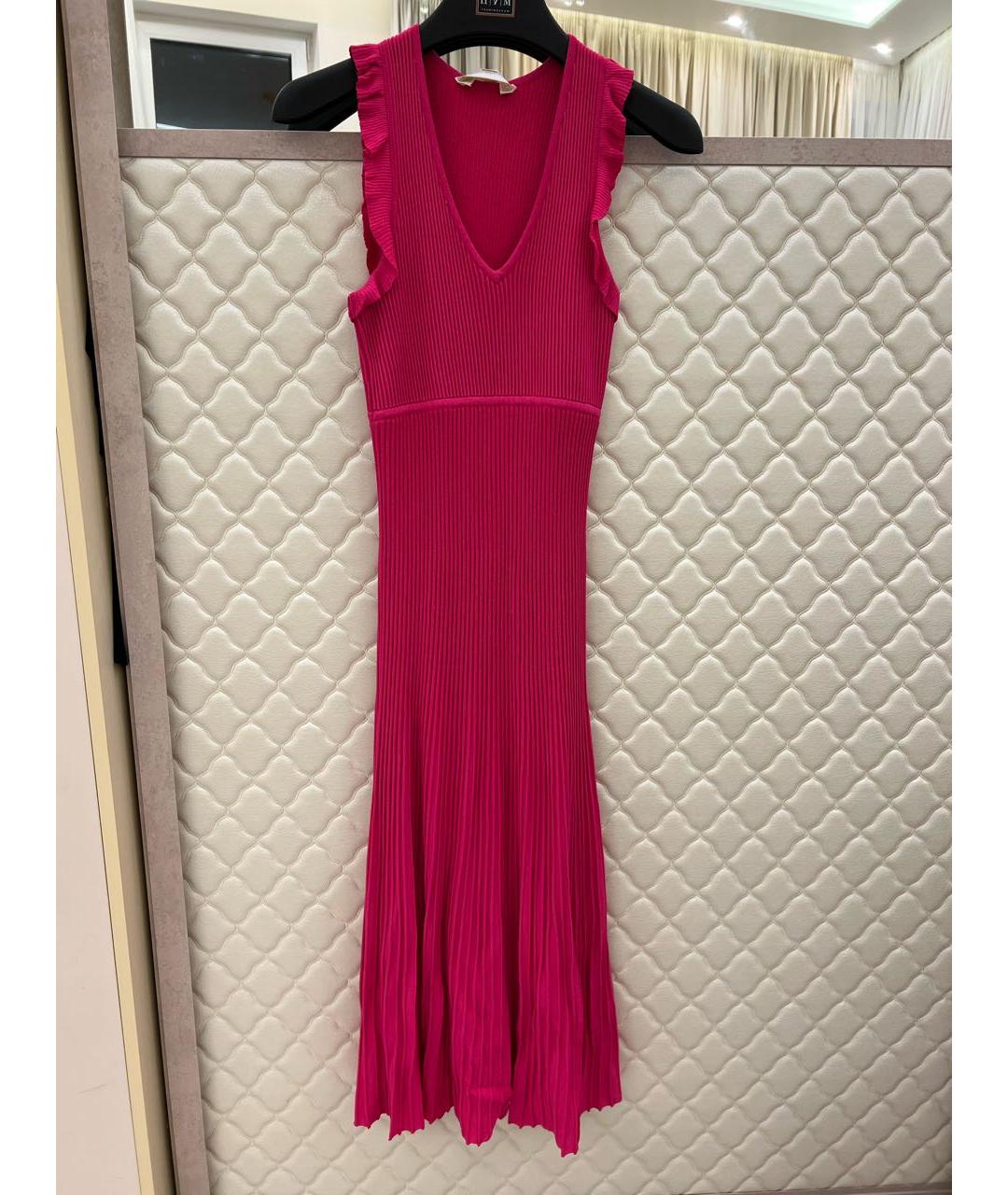 MICHAEL KORS Розовое вискозное повседневное платье, фото 5