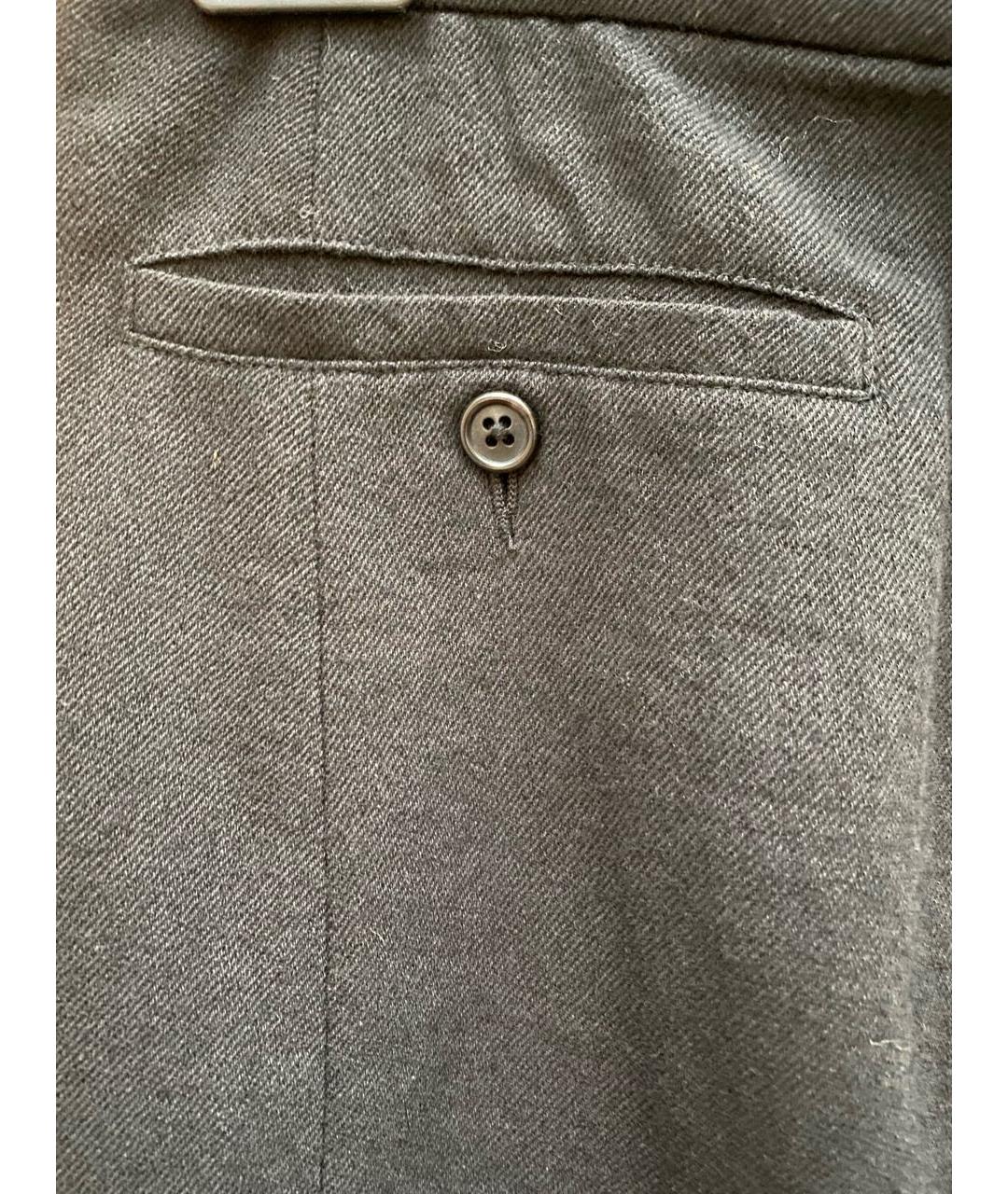 ANN DEMEULEMEESTER Черная шерстяная юбка мини, фото 3