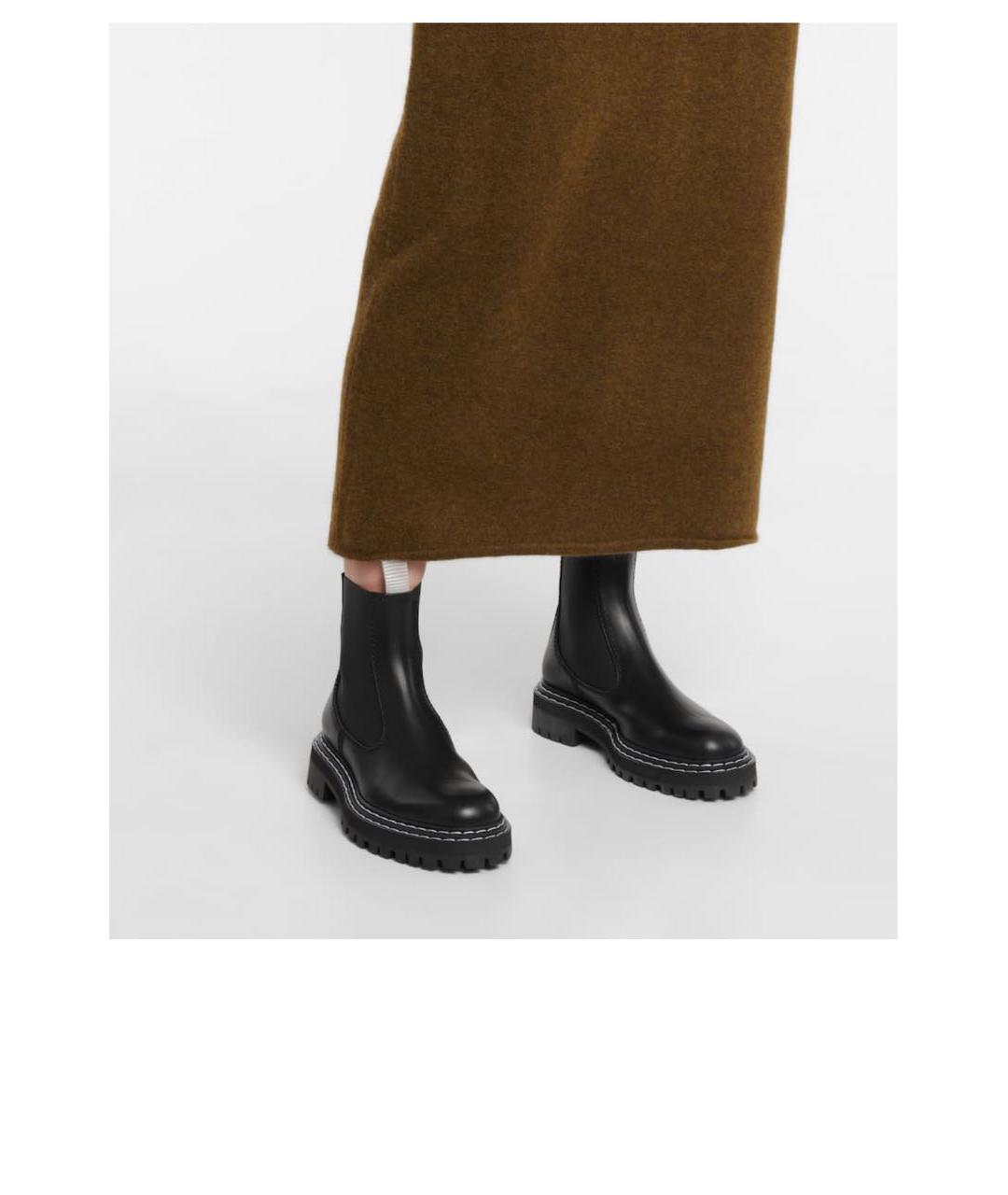 PROENZA SCHOULER Черные кожаные ботинки, фото 4