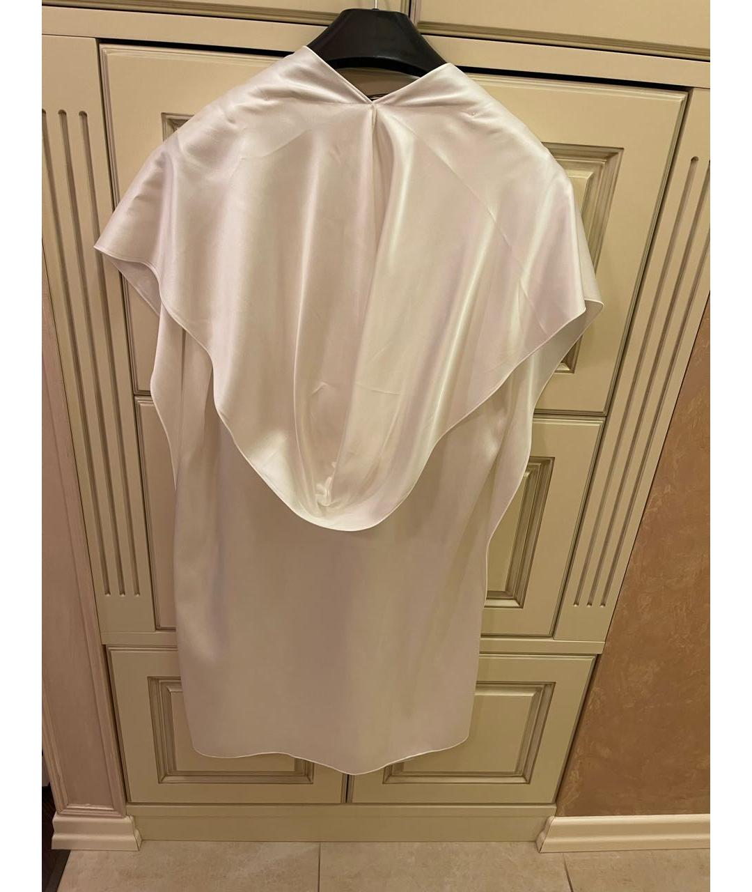 MAISON RABIH KAYROUZ Белое ацетатное платье, фото 4