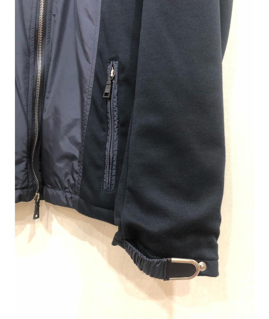 GIANFRANCO FERRE Темно-синяя полиэстеровая куртка, фото 4
