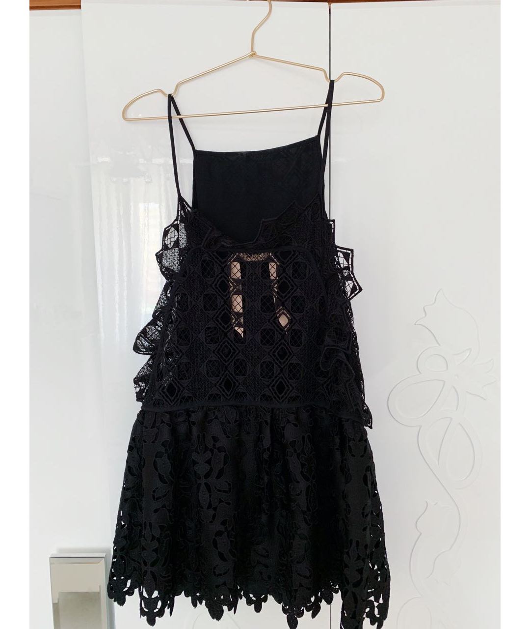 NO. 21 Черное кружевное коктейльное платье, фото 2