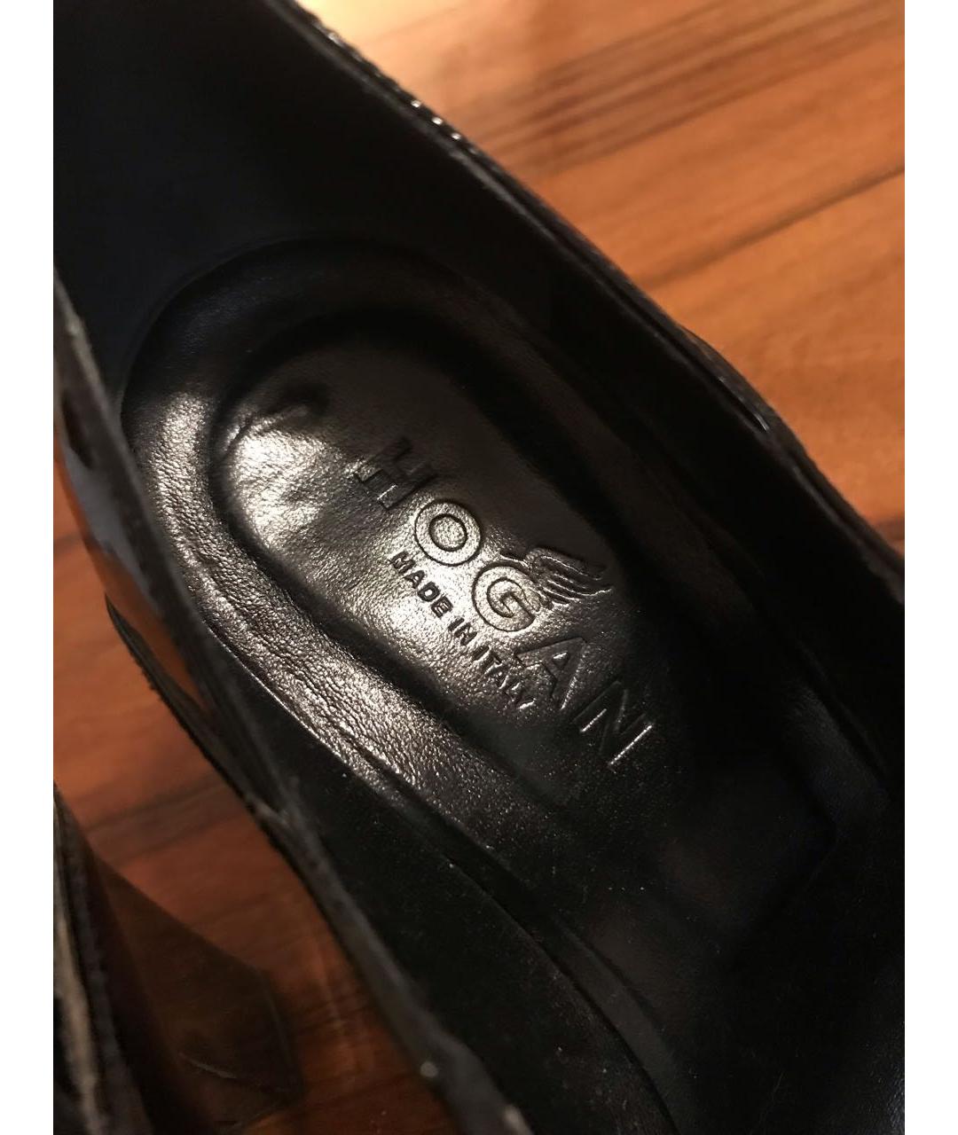 HOGAN Черные туфли из лакированной кожи, фото 2