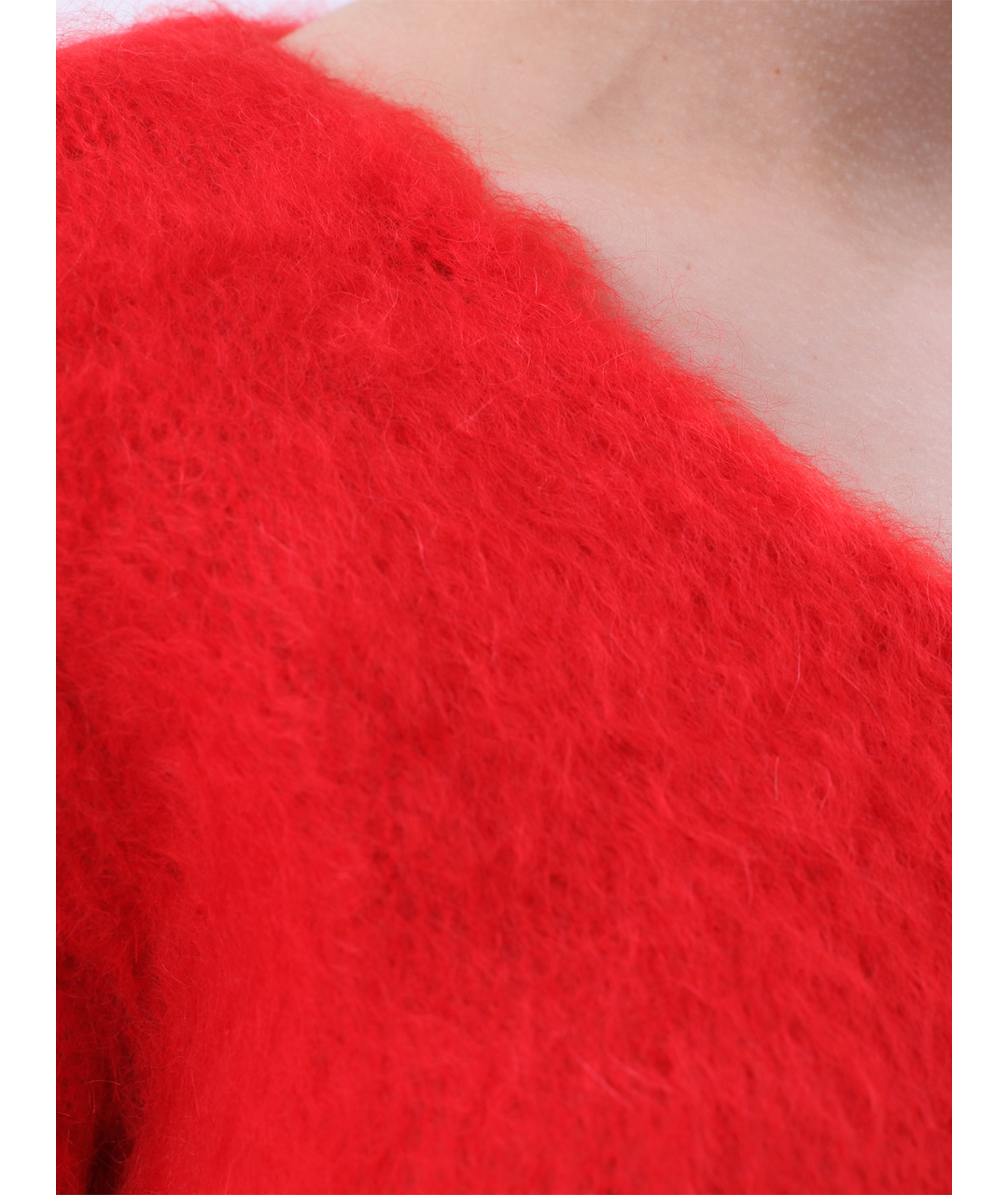 SAINT LAURENT Красный шерстяной кардиган, фото 4