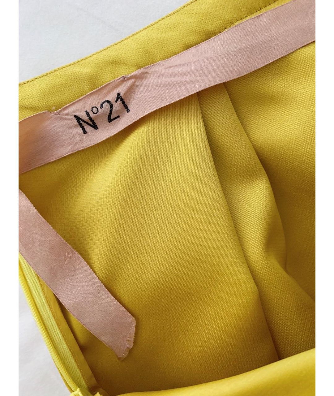 NO. 21 Желтая юбка миди, фото 3