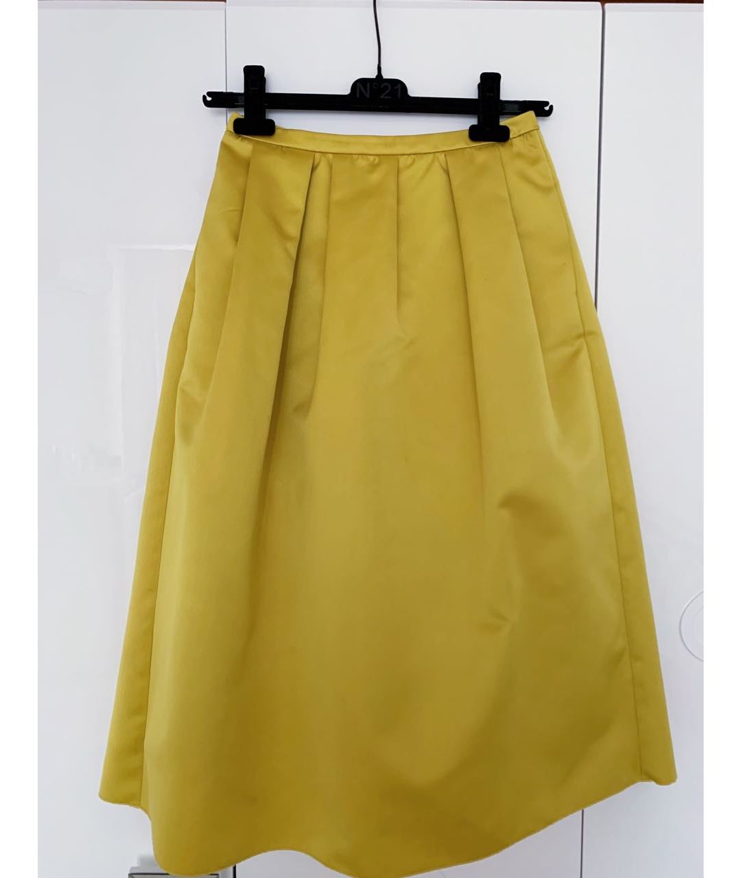 NO. 21 Желтая юбка миди, фото 4