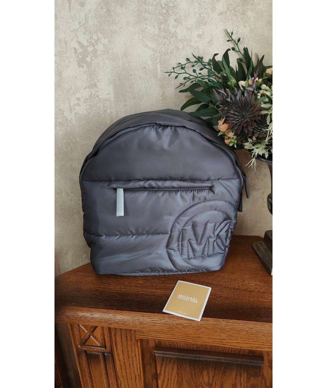 MICHAEL KORS Серый тканевый рюкзак, фото 2