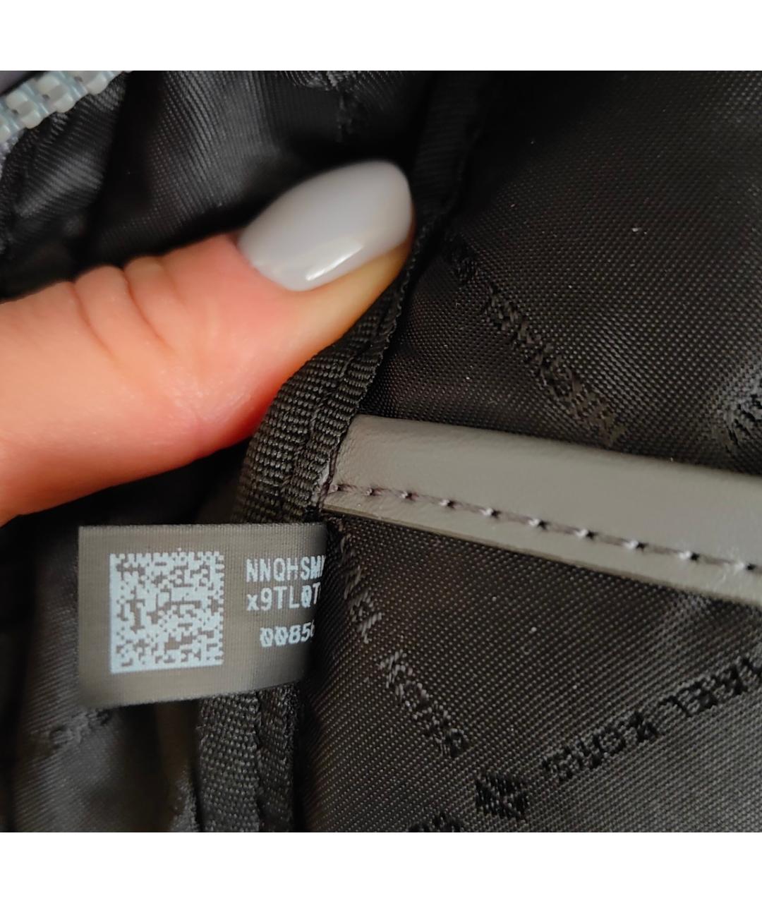 MICHAEL KORS Серый тканевый рюкзак, фото 6