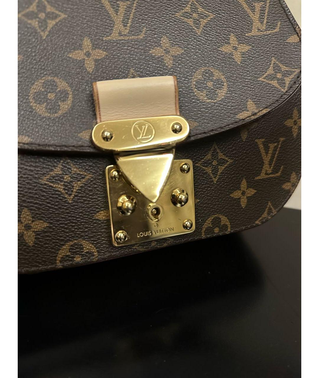 LOUIS VUITTON PRE-OWNED Коричневая кожаная сумка через плечо, фото 7