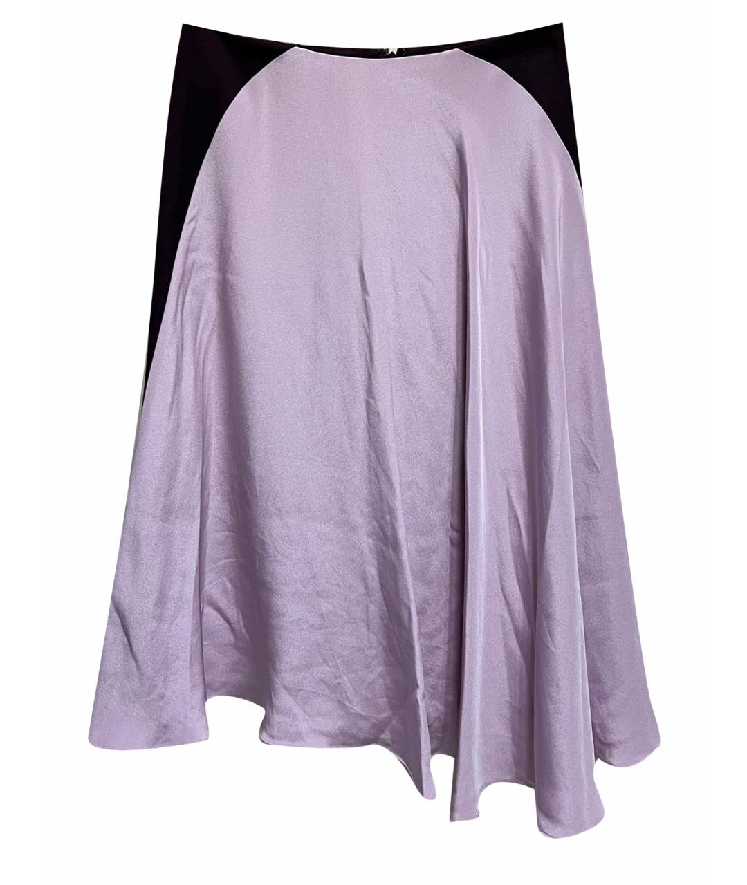 3.1 PHILLIP LIM Фиолетовая шелковая юбка миди, фото 1