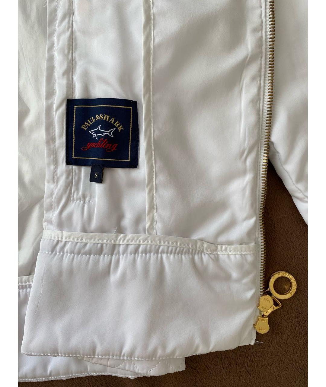 PAUL & SHARK Белая полиэстеровая спортивная куртка, фото 5