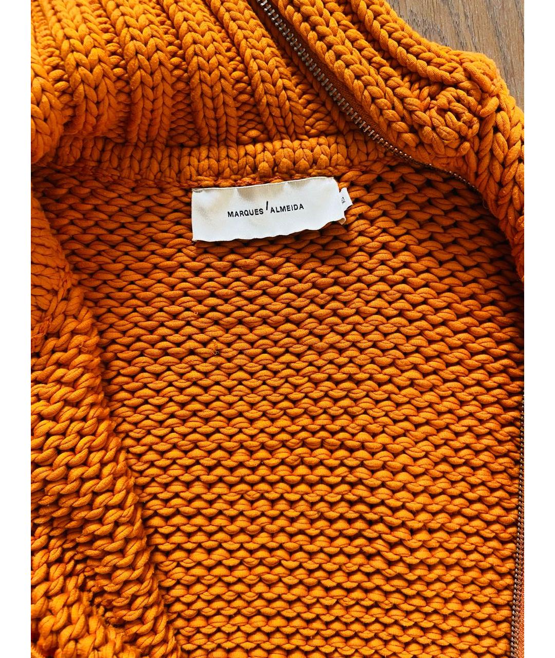 MARQUES' ALMEIDA Коралловый хлопковый джемпер / свитер, фото 3