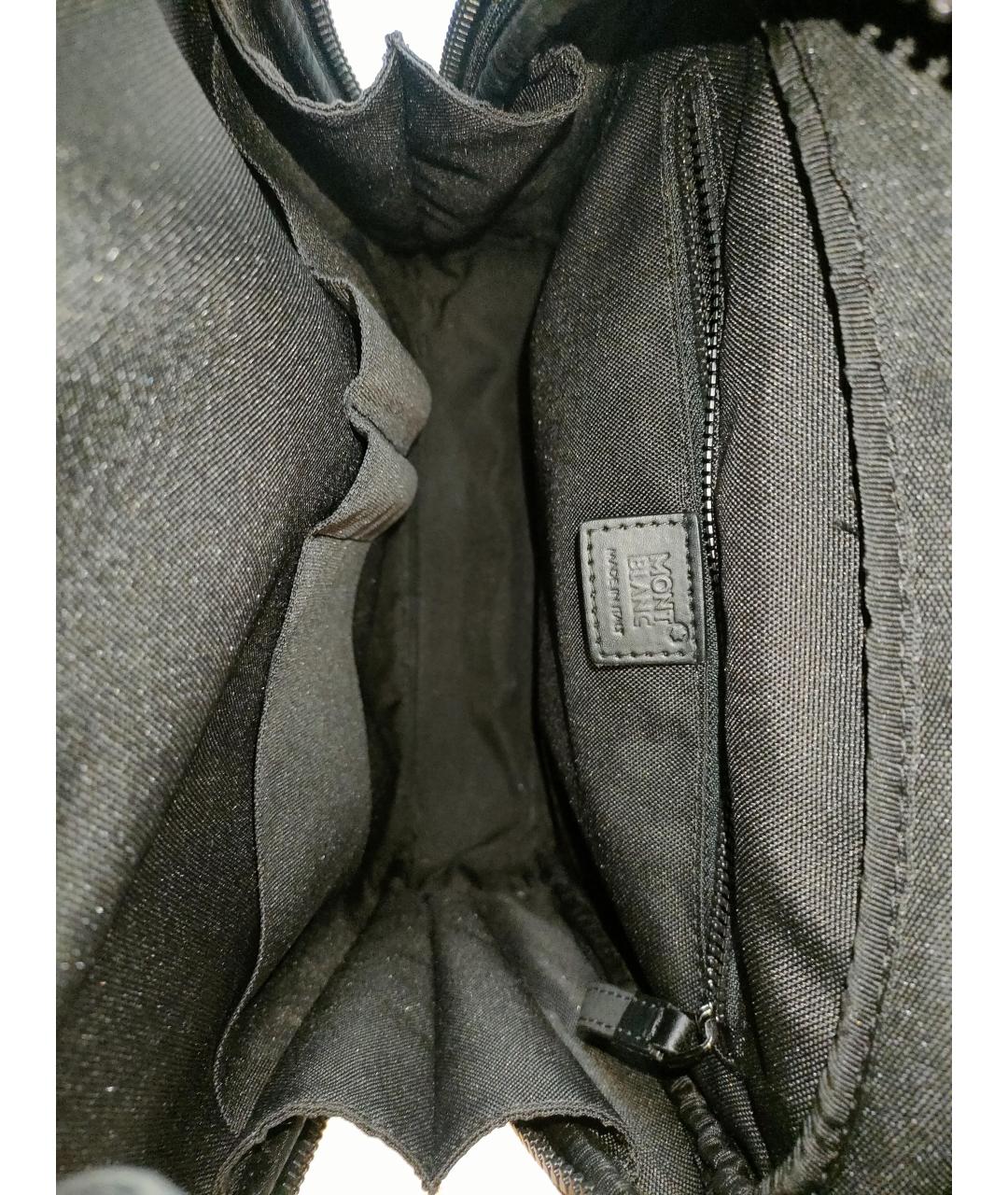 MONTBLANC Черный кожаный рюкзак, фото 8