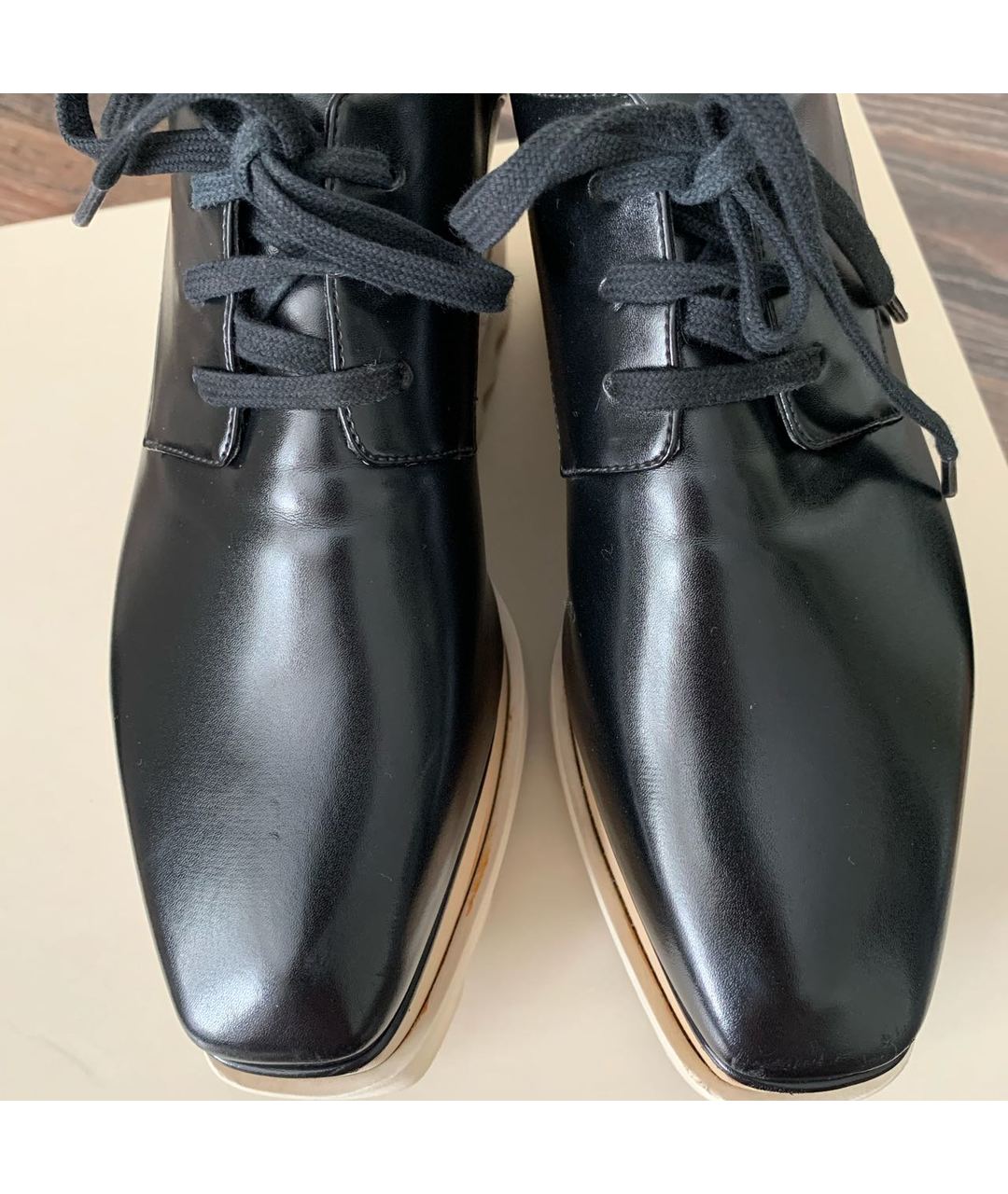 STELLA MCCARTNEY Черные кожаные ботинки, фото 7
