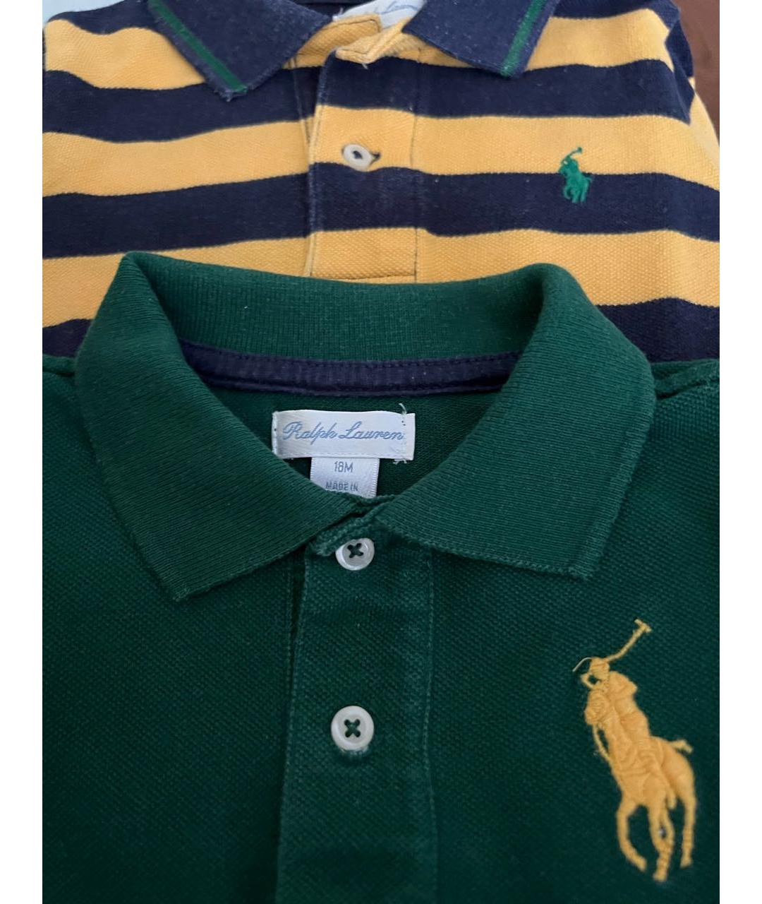 POLO RALPH LAUREN Мульти хлопковая детская футболка, фото 3