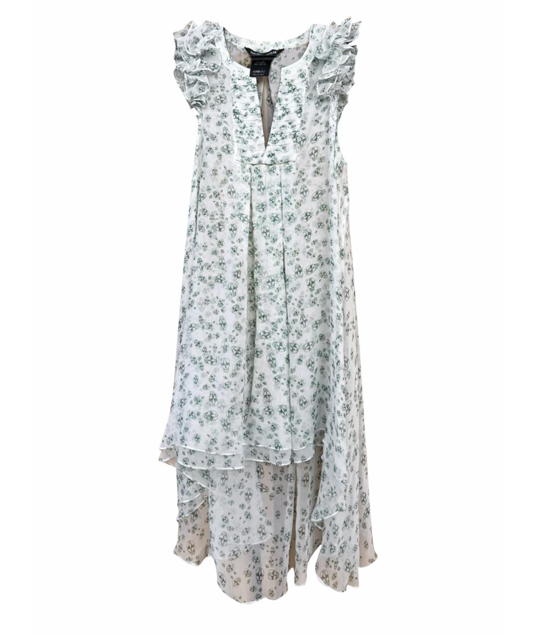 THOMAS WYLDE Белое шифоновое коктейльное платье, фото 1