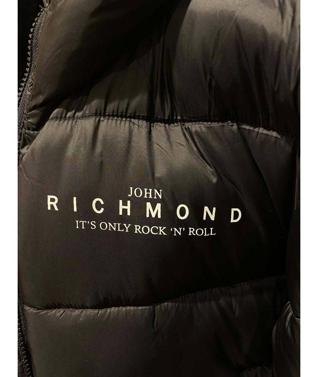 JOHN RICHMOND Черная полиамидовая куртка, фото 4