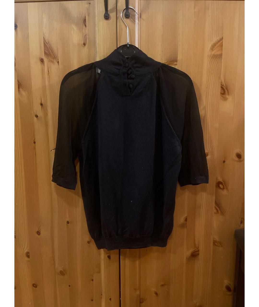 CHRISTIAN DIOR PRE-OWNED Черная шелковая блузы, фото 3