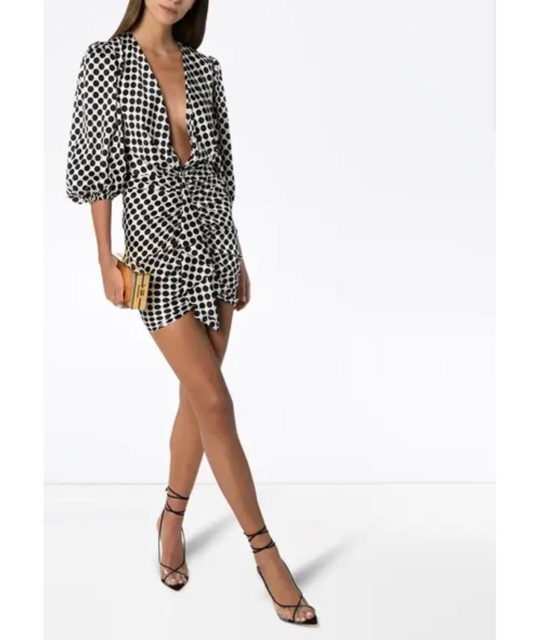 ALEXANDRE VAUTHIER Черное шелковое коктейльное платье, фото 3