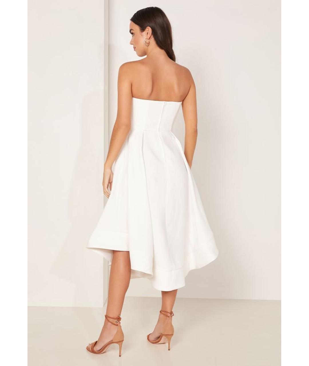 C/MEO COLLECTIVE Белое вискозное платье, фото 3