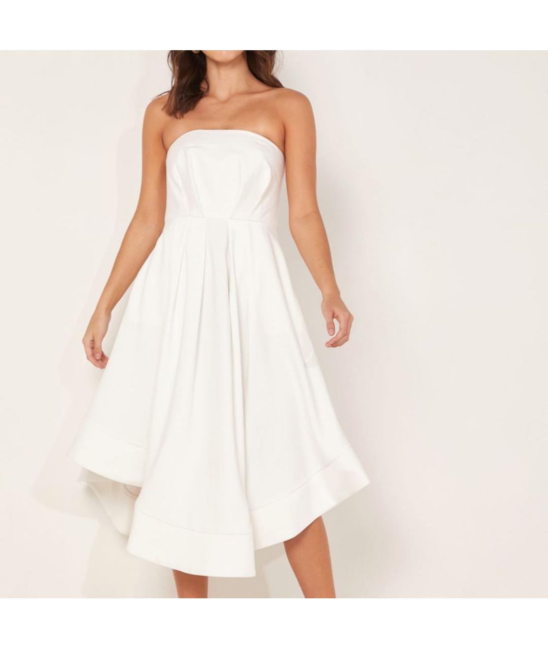 C/MEO COLLECTIVE Белое вискозное платье, фото 9