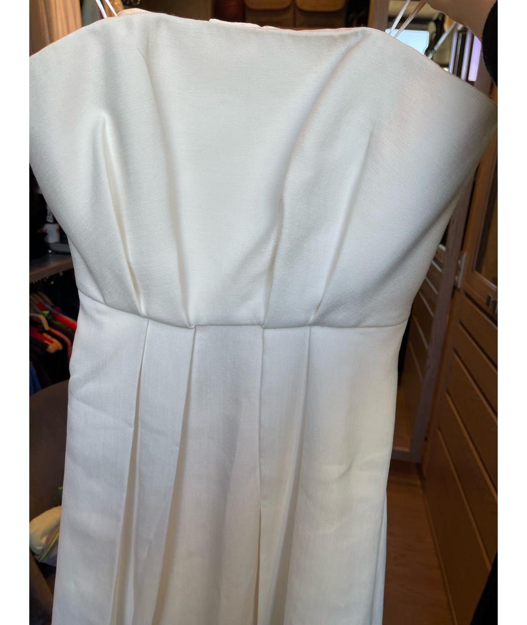 C/MEO COLLECTIVE Белое вискозное платье, фото 8
