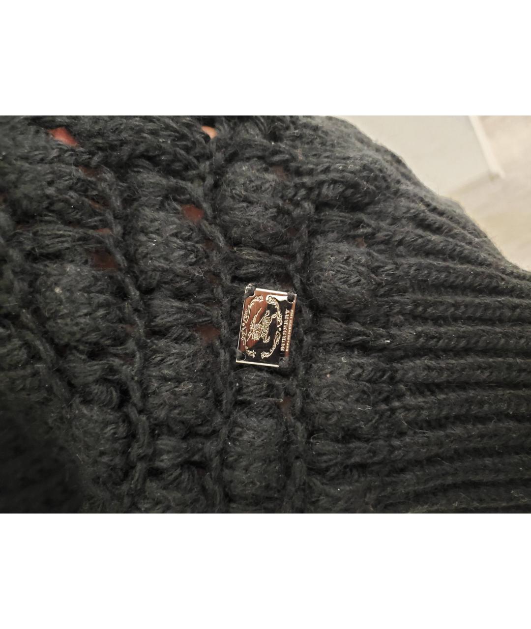 BURBERRY Черный шерстяной джемпер / свитер, фото 5