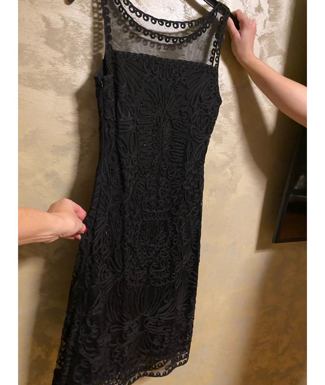 BASIX Черное полиэстеровое коктейльное платье, фото 2