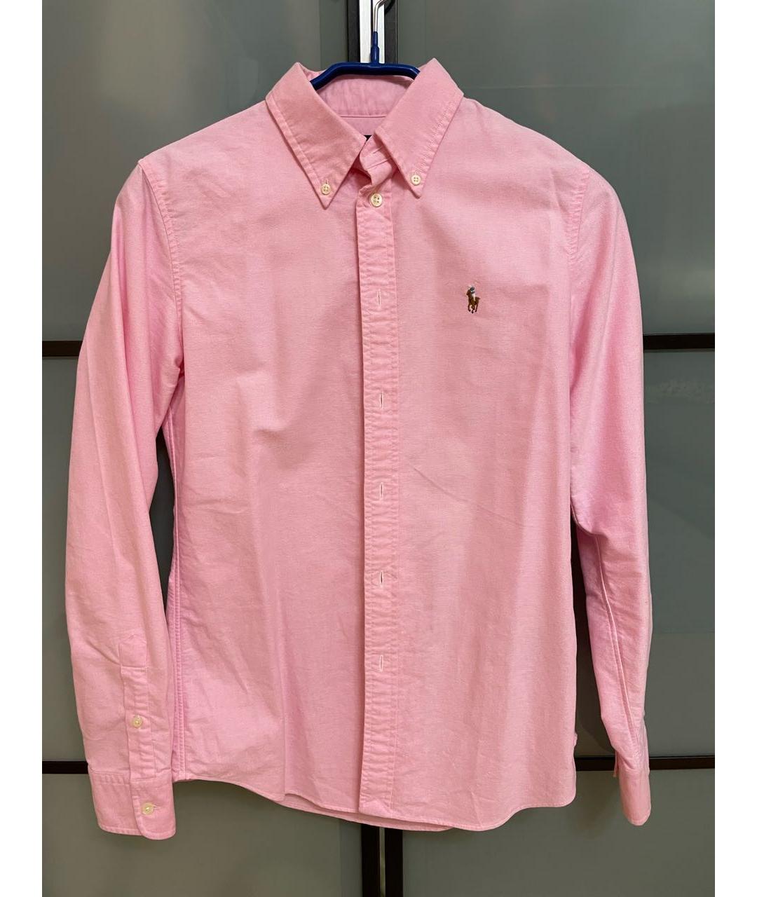 RALPH LAUREN Розовая хлопковая рубашка, фото 4