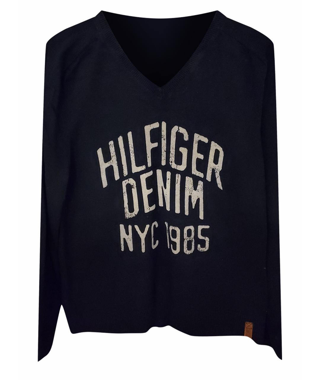 HILFIGER COLLECTION Черный хлопковый джемпер / свитер, фото 1