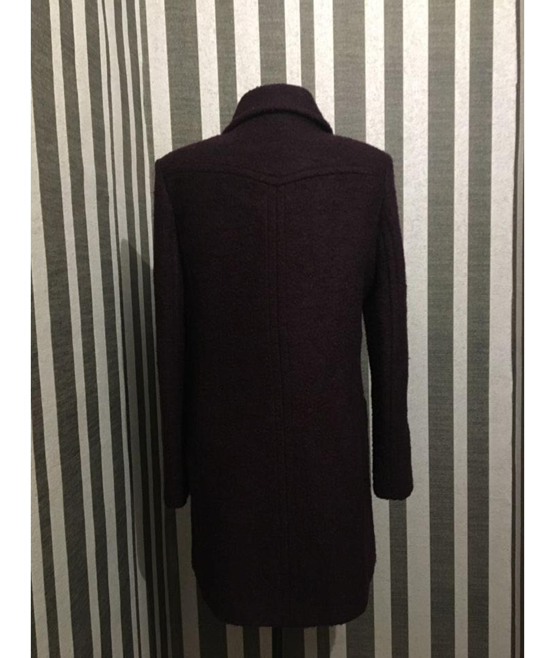 DKNY Бордовое шерстяное пальто, фото 2