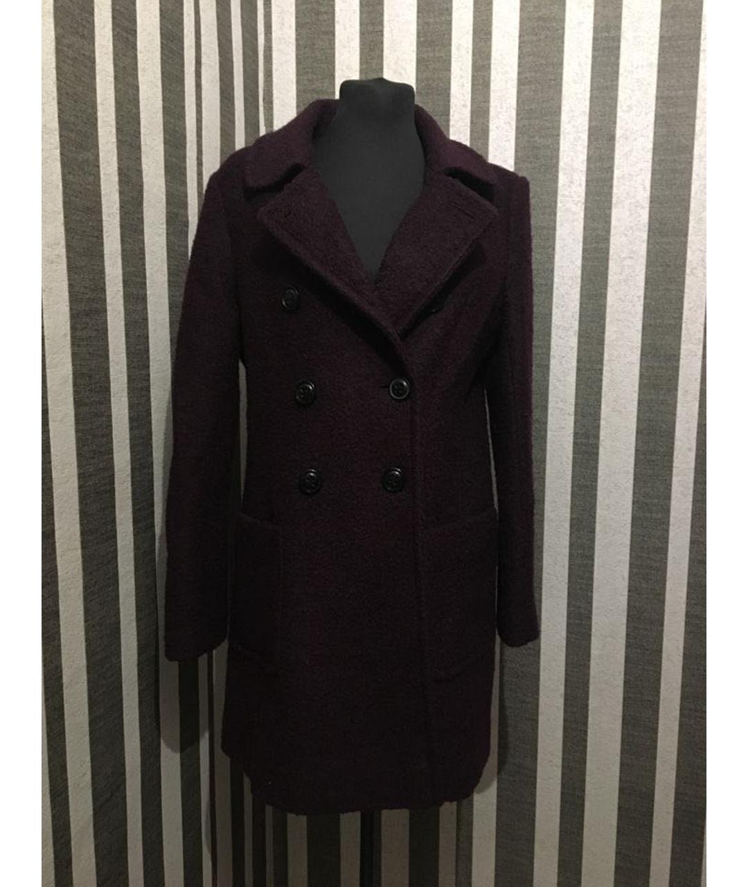 DKNY Бордовое шерстяное пальто, фото 9