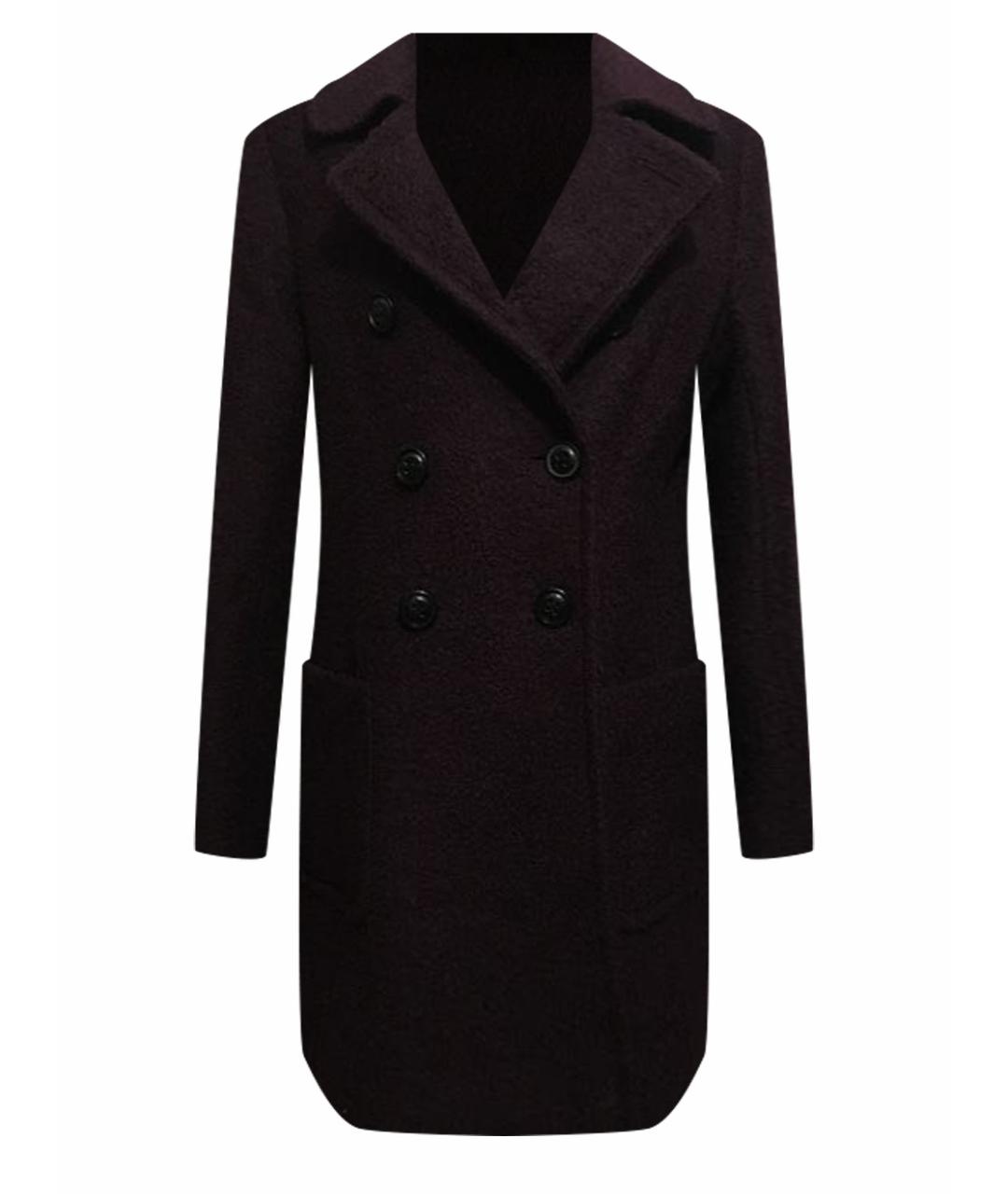DKNY Бордовое шерстяное пальто, фото 1
