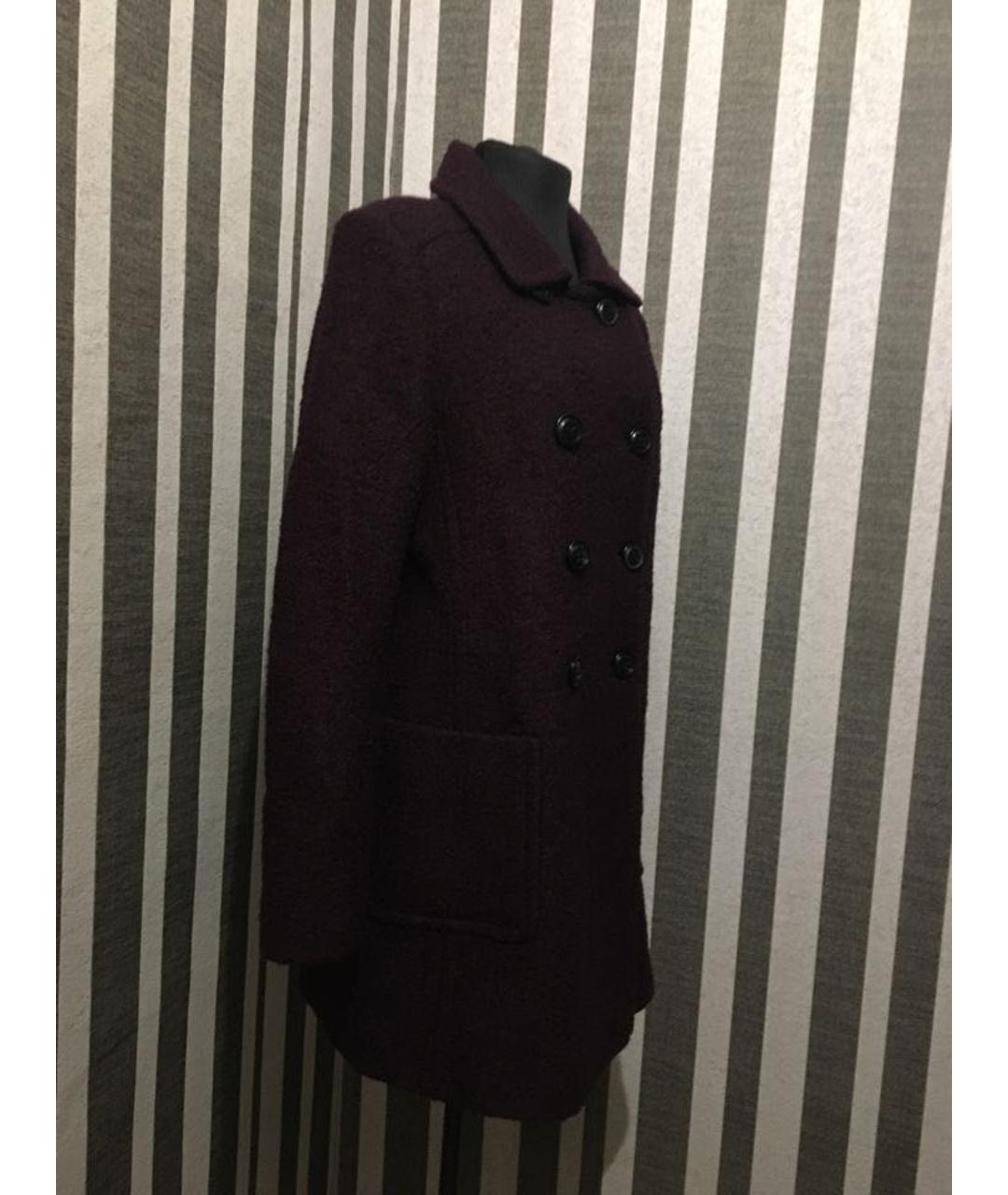 DKNY Бордовое шерстяное пальто, фото 6