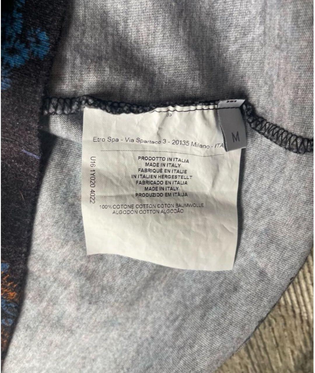 ETRO Хлопковая футболка, фото 3