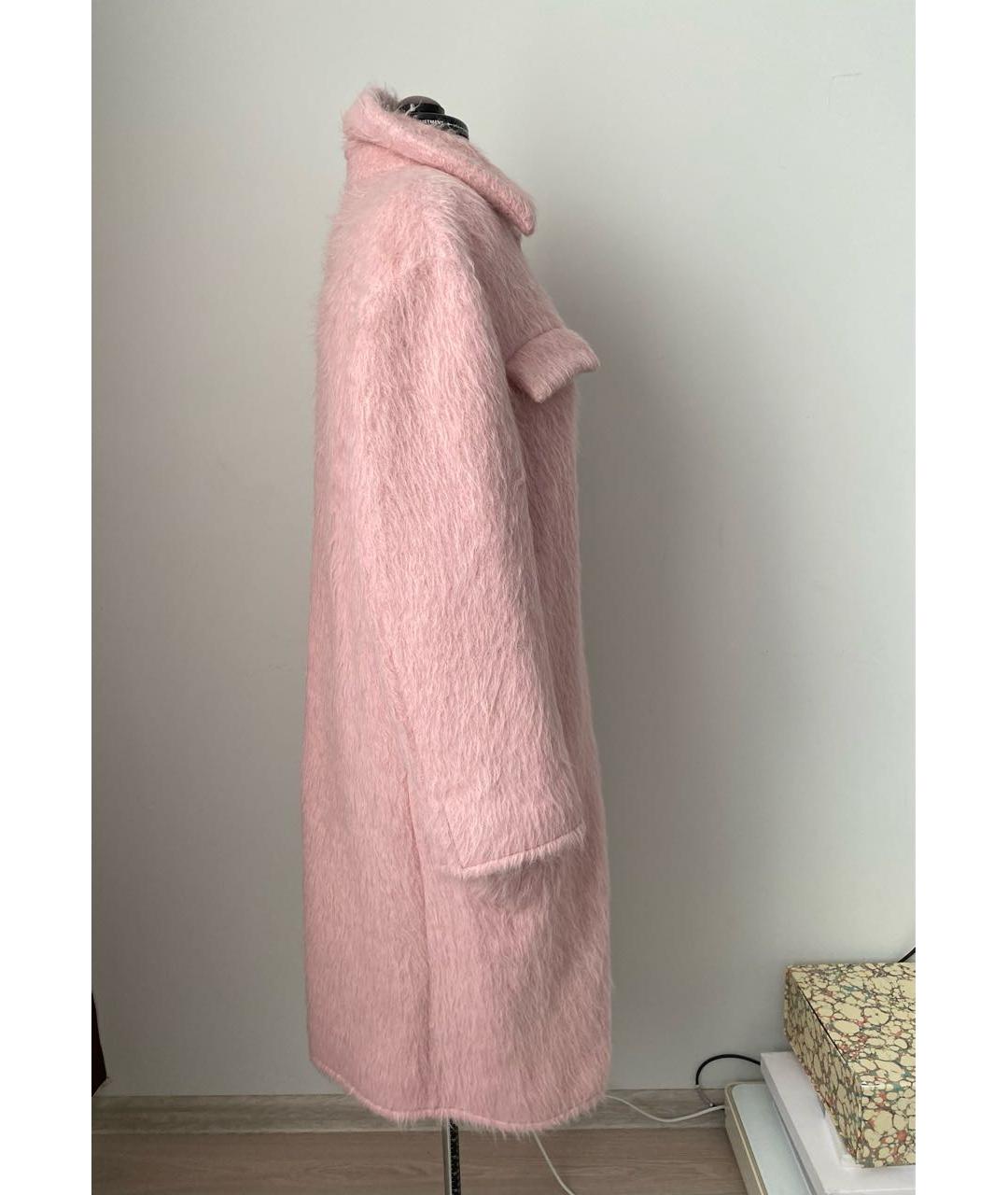 MARNI Розовое шерстяное пальто, фото 2