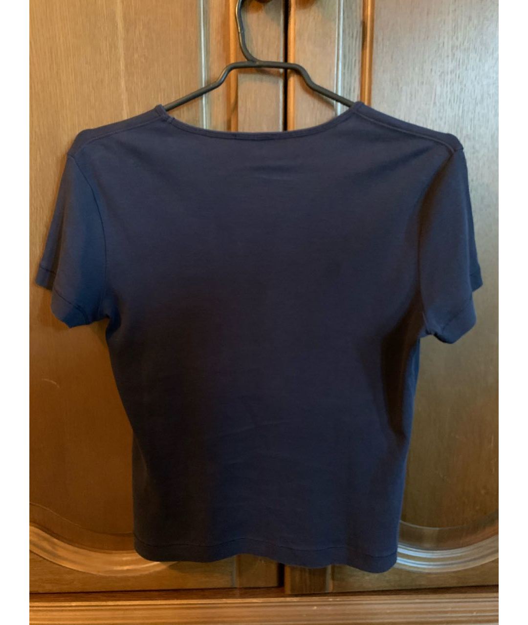 ESCADA Темно-синяя хлопковая футболка, фото 2