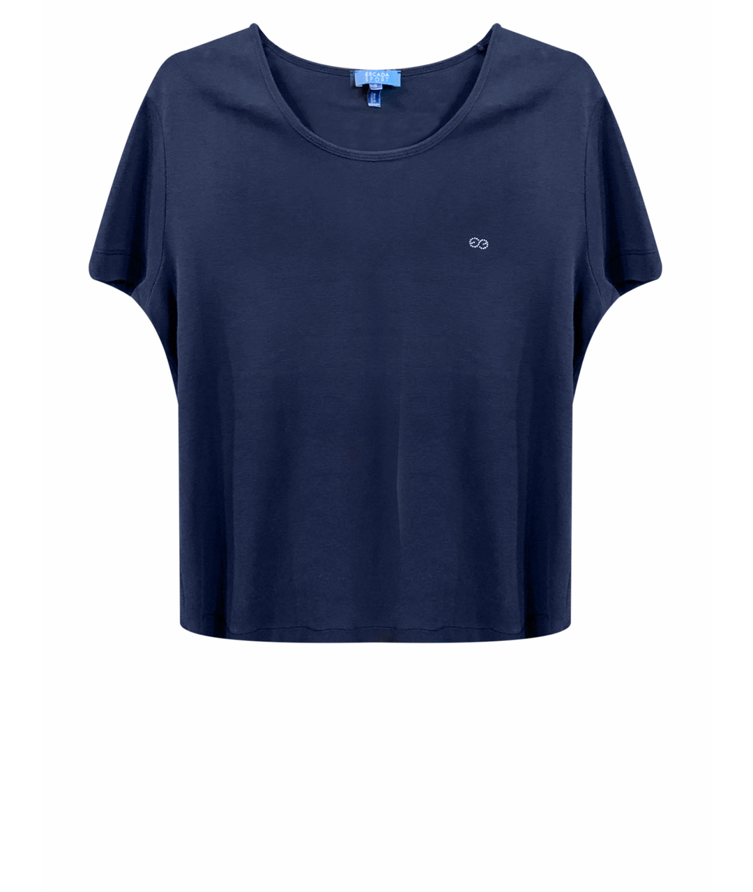 ESCADA Темно-синяя хлопковая футболка, фото 1