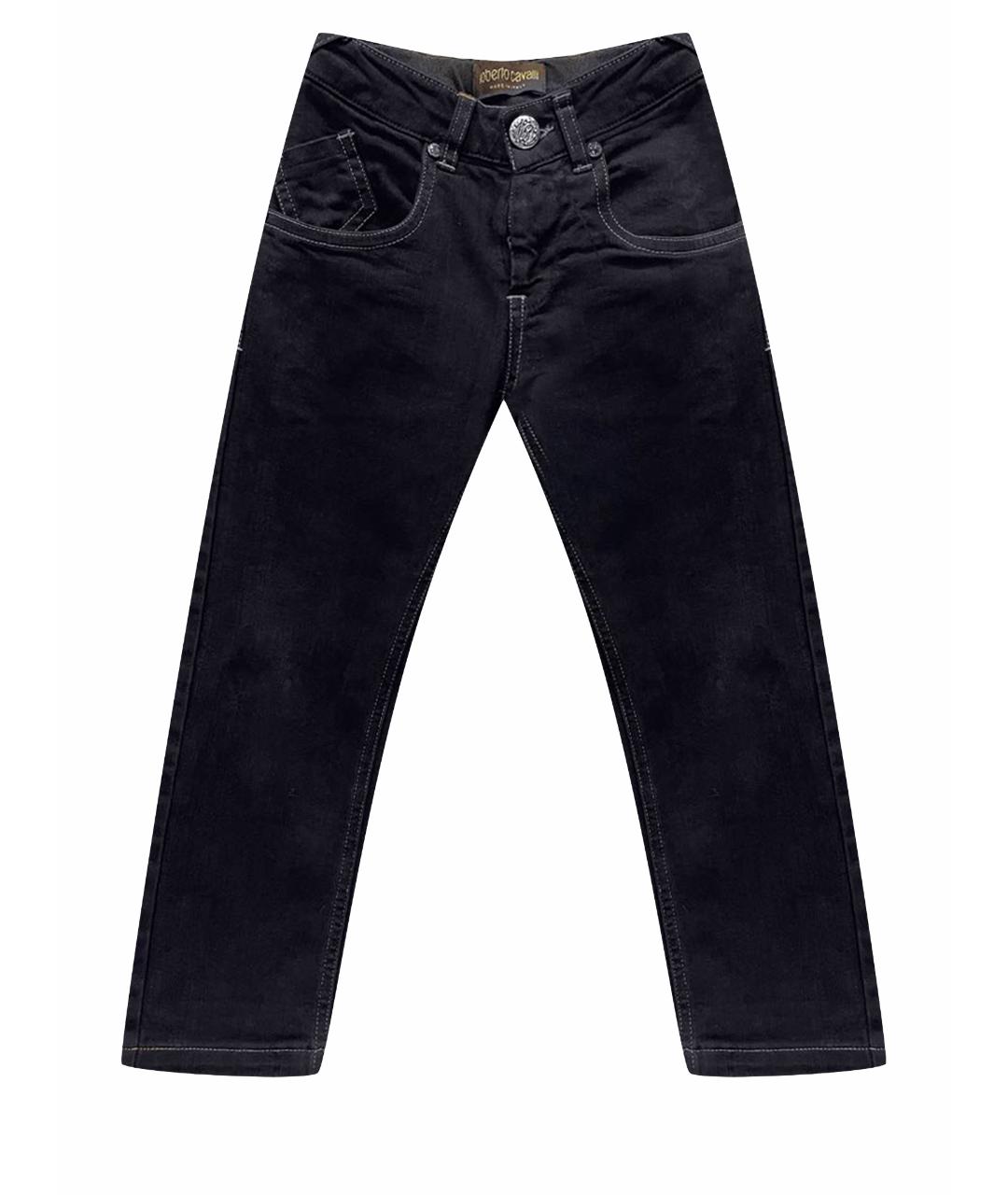 ROBERTO CAVALLI Темно-синие хлопковые детские джинсы, фото 1