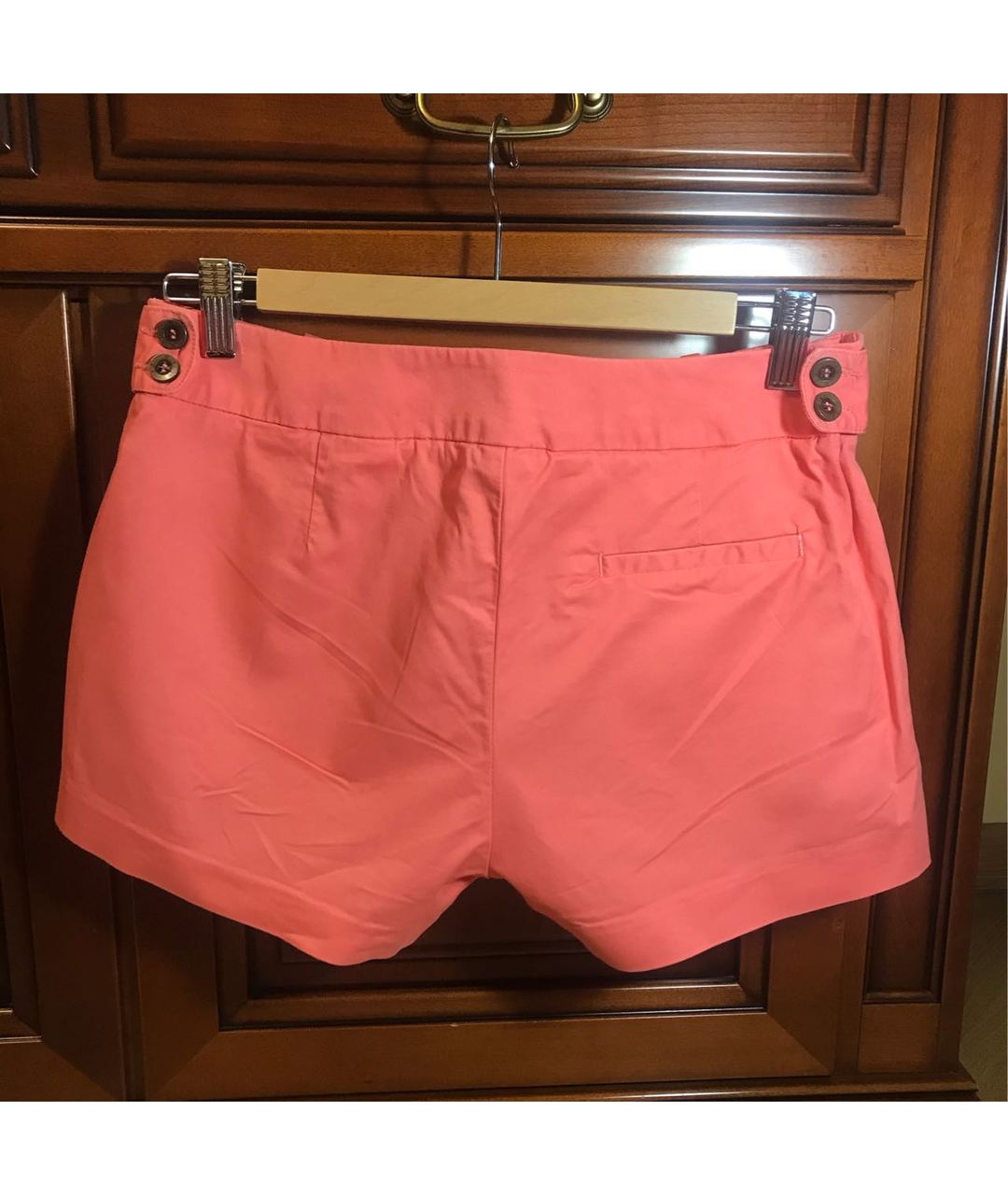 SEE BY CHLOE Розовые хлопко-эластановые шорты, фото 2