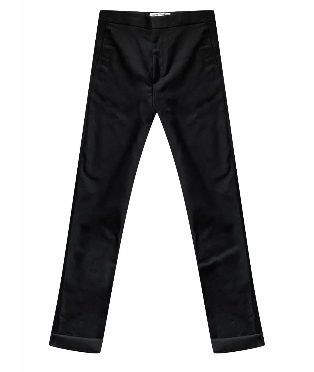 ACNE STUDIOS Черные шерстяные классические брюки, фото 1