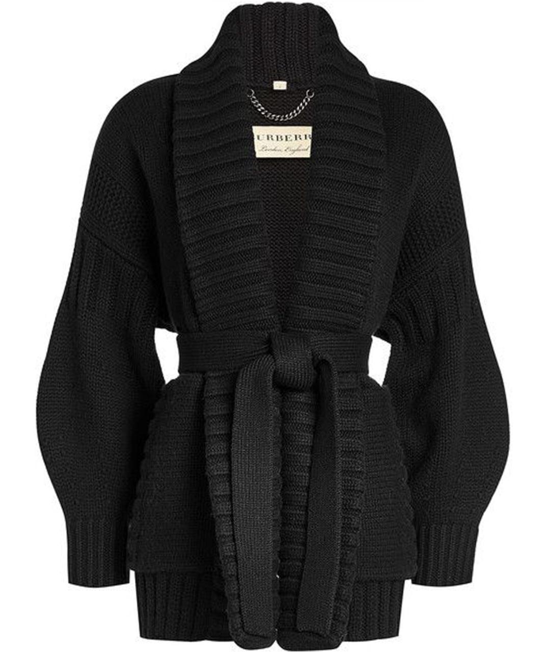 BURBERRY LONDON Черный кашемировый кардиган, фото 1