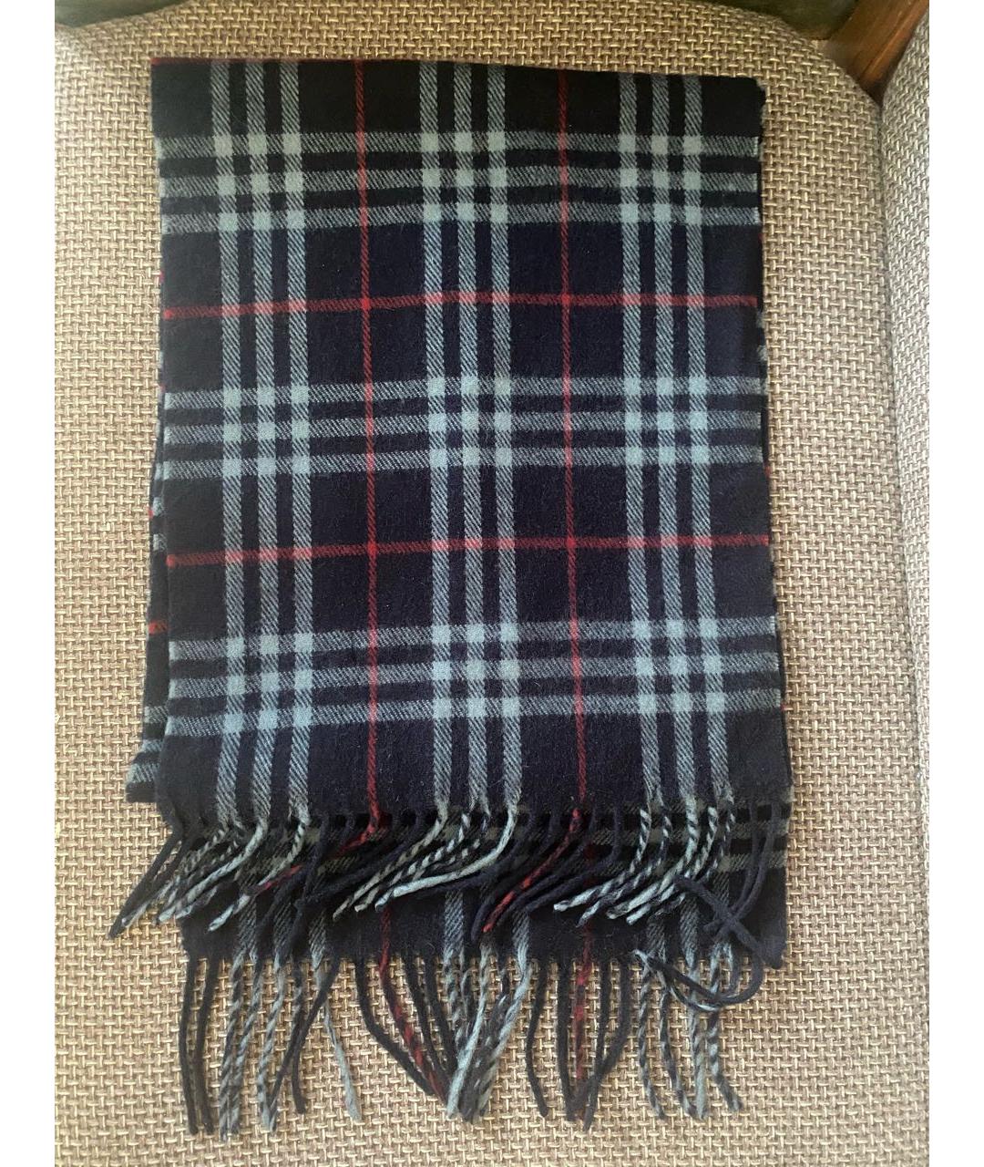 Burberry scarf navy best sale