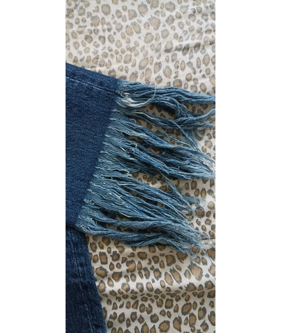 3X1 Синие хлопковые прямые джинсы, фото 4