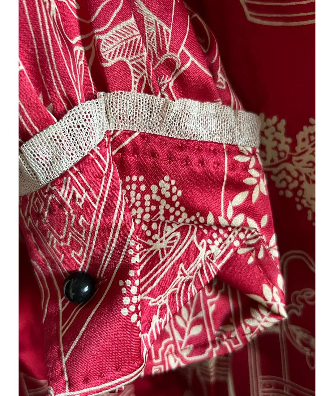 LOUIS VUITTON PRE-OWNED Красная шелковая блузы, фото 3