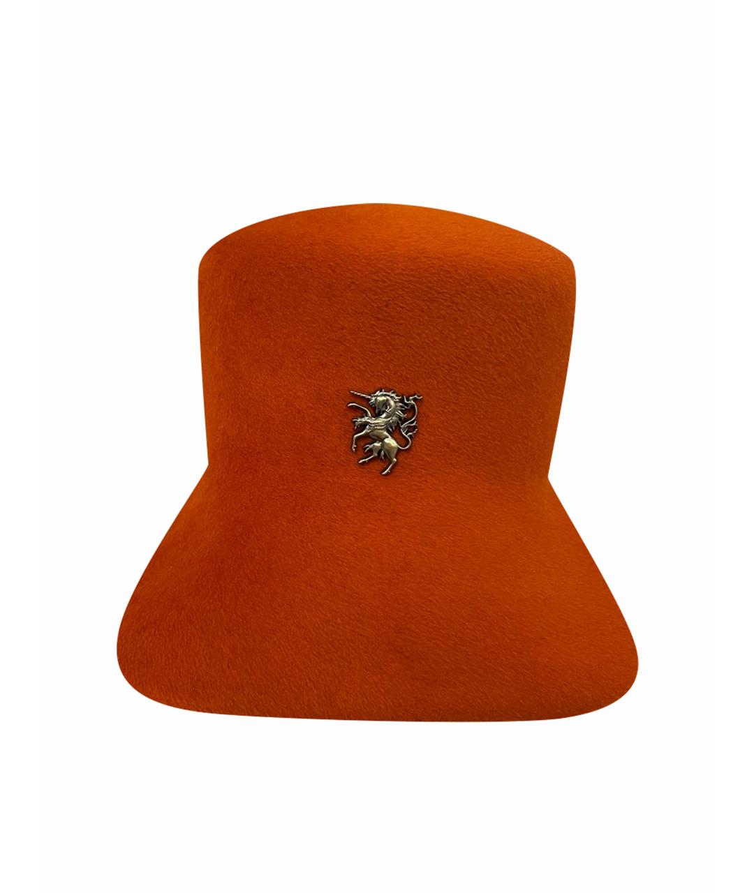 PHILIP TREACY Оранжевая кепка, фото 1