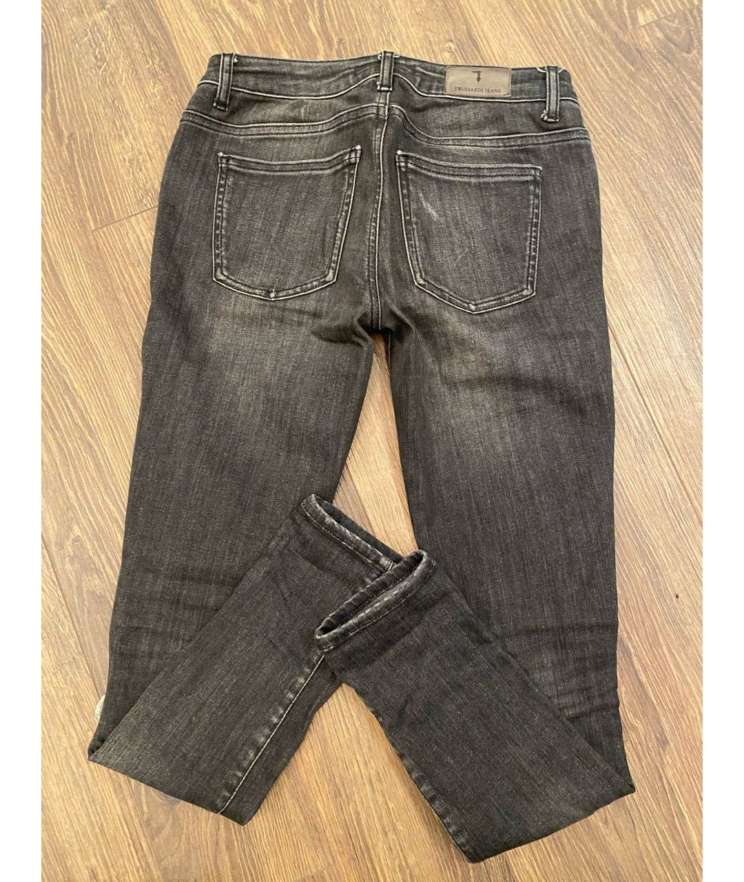 TRUSSARDI Серые прямые джинсы, фото 2
