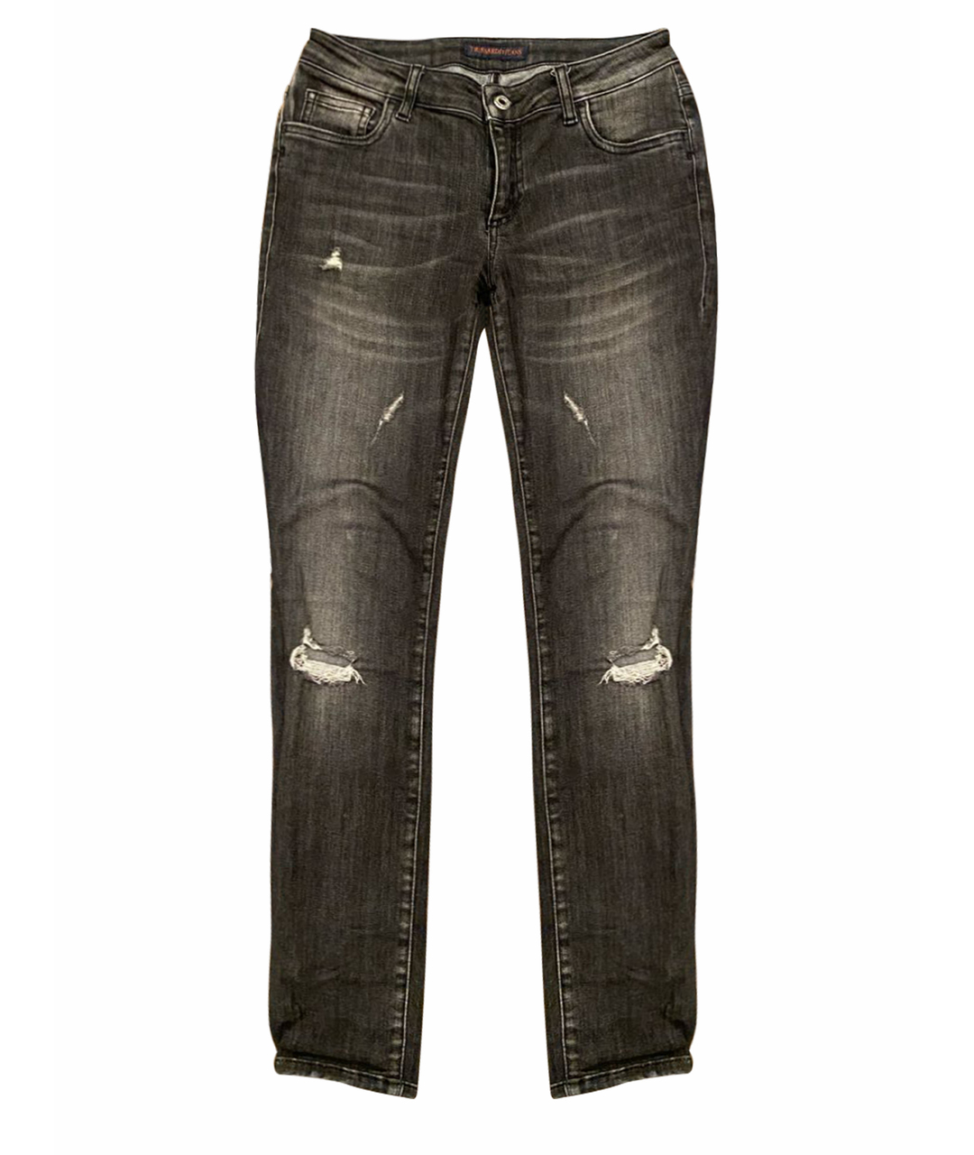 TRUSSARDI Серые прямые джинсы, фото 1