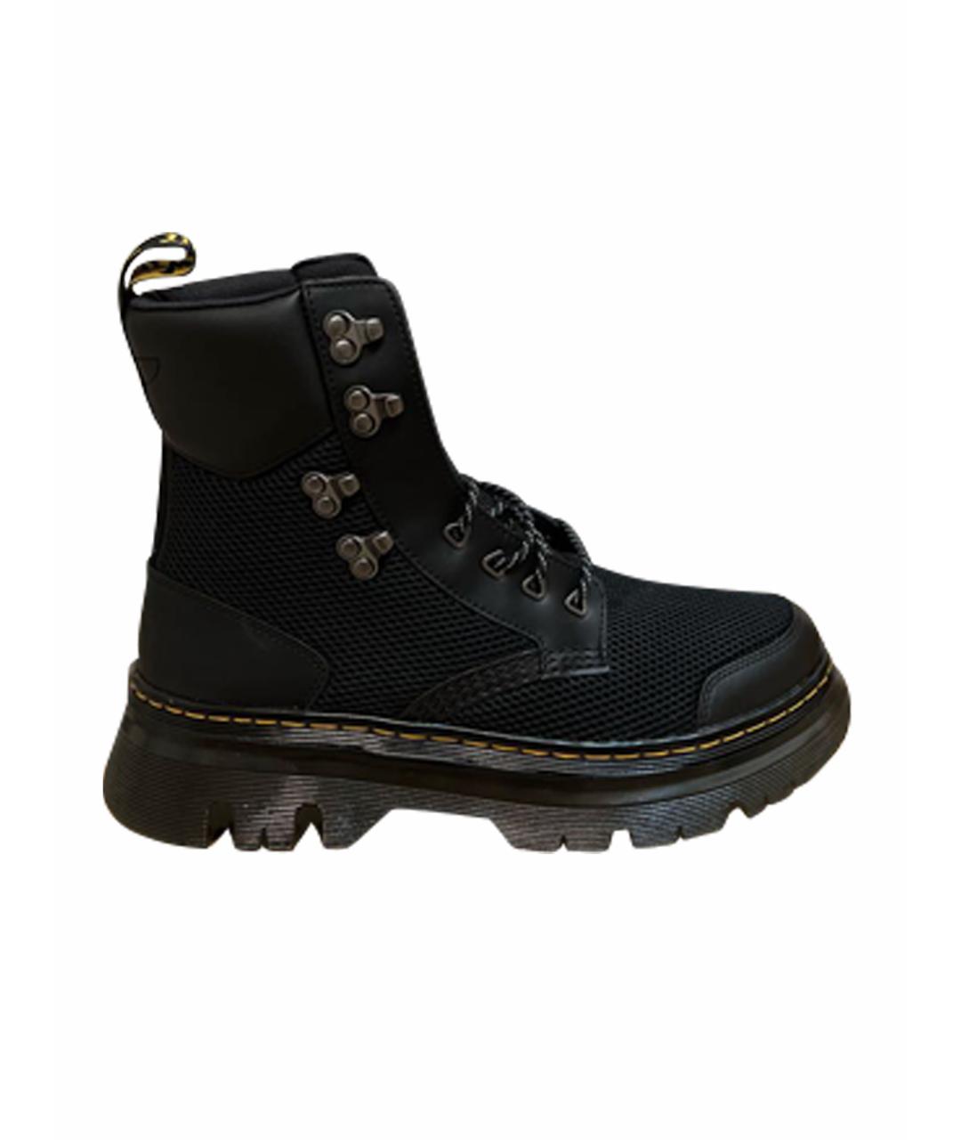 DR. MARTENS Черные кожаные высокие ботинки, фото 1