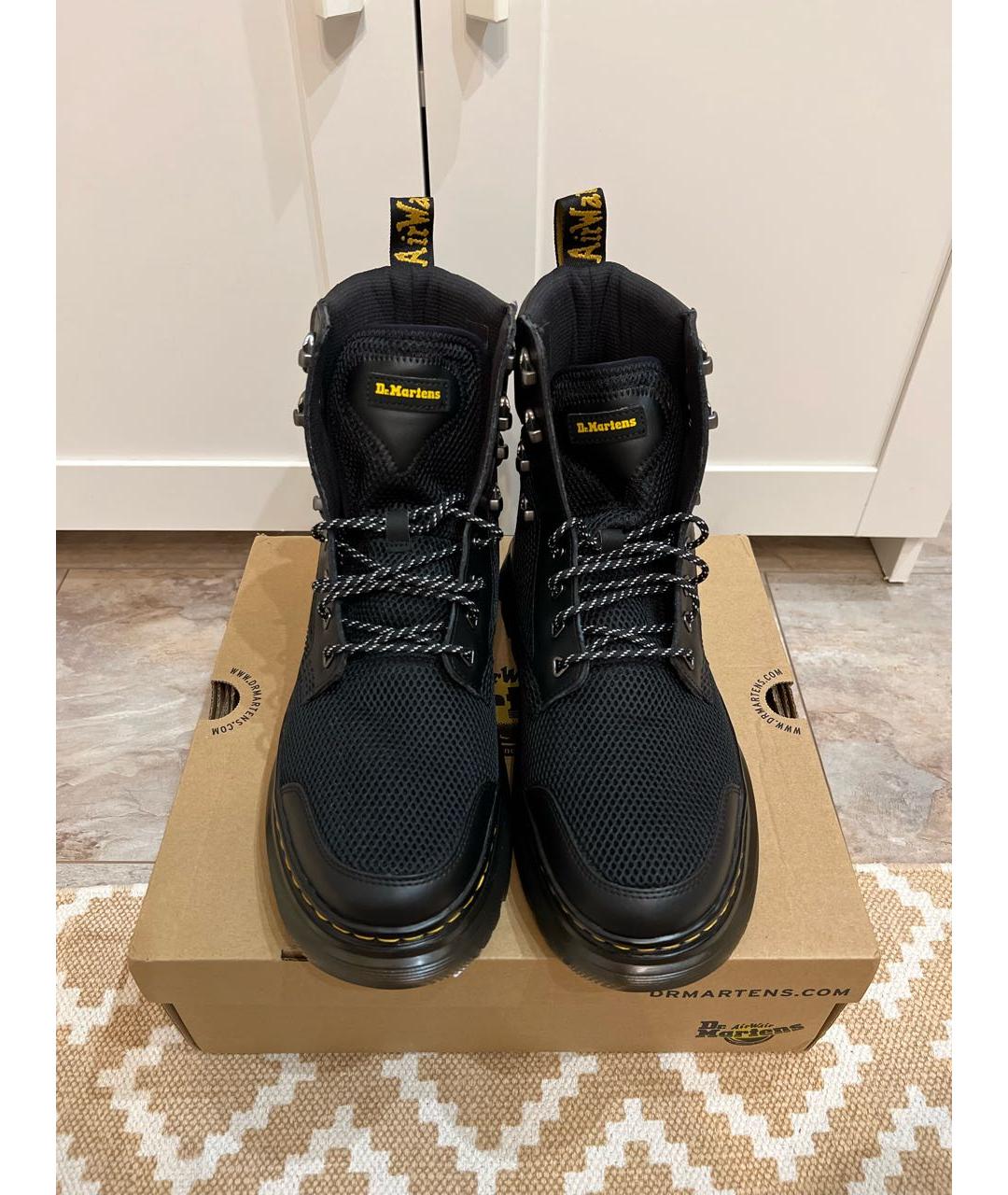 DR. MARTENS Черные кожаные высокие ботинки, фото 2